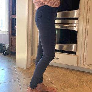 american eagle high waisted navy skinny jeans